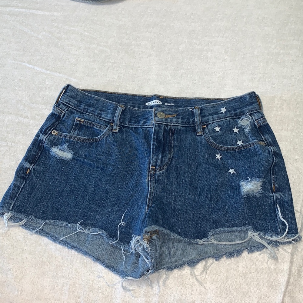 Boyfriend jean shorts